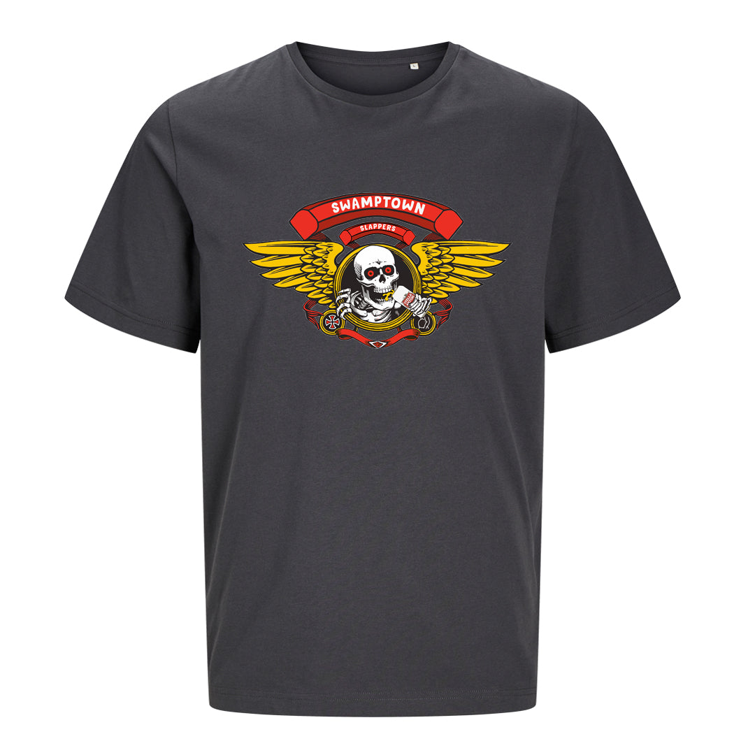 SWAMPTOWN SLAPPERS T SHIRT - ASPHALT