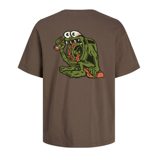 SLIMETOWN T SHIRT - FALCON BROWN