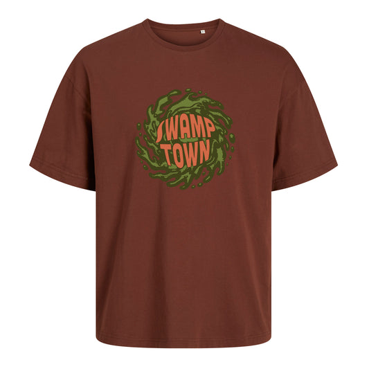 SWAMPBALLS T SHIRT - BURGUNDY
