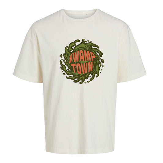SWAMPBALLS T SHIRT - EGRET